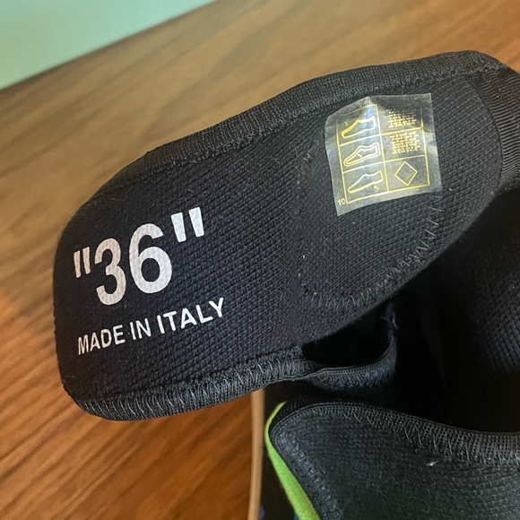 OFF-WHITE C/O VIRGIL ABLOH BLACK MOTO WRAP HIGH TOP SNEAKERS - Picture 10 of 11